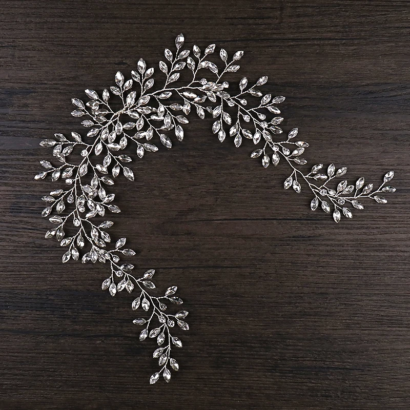 Свадебный обруч для волос AiliBride украшение с кристаллами и стразами свадебный