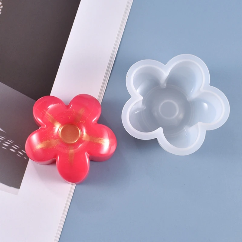

Crystal Epoxy Resin Mold 3D Flower Decorations Silicone Mould DIY Crafts Soap Candle Jewelry Casting Tool W0YA