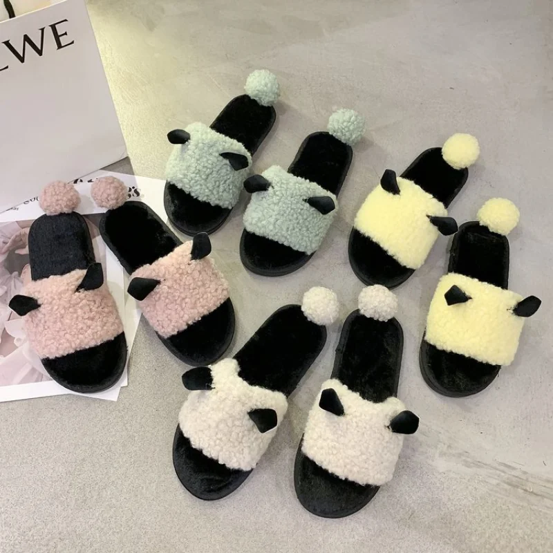 Winter Slippers To Wear 2022 New Home Slippers Sanitary Clogs Woman Flats Mules Women's Flip Flops 2021 Shoes Heel Women