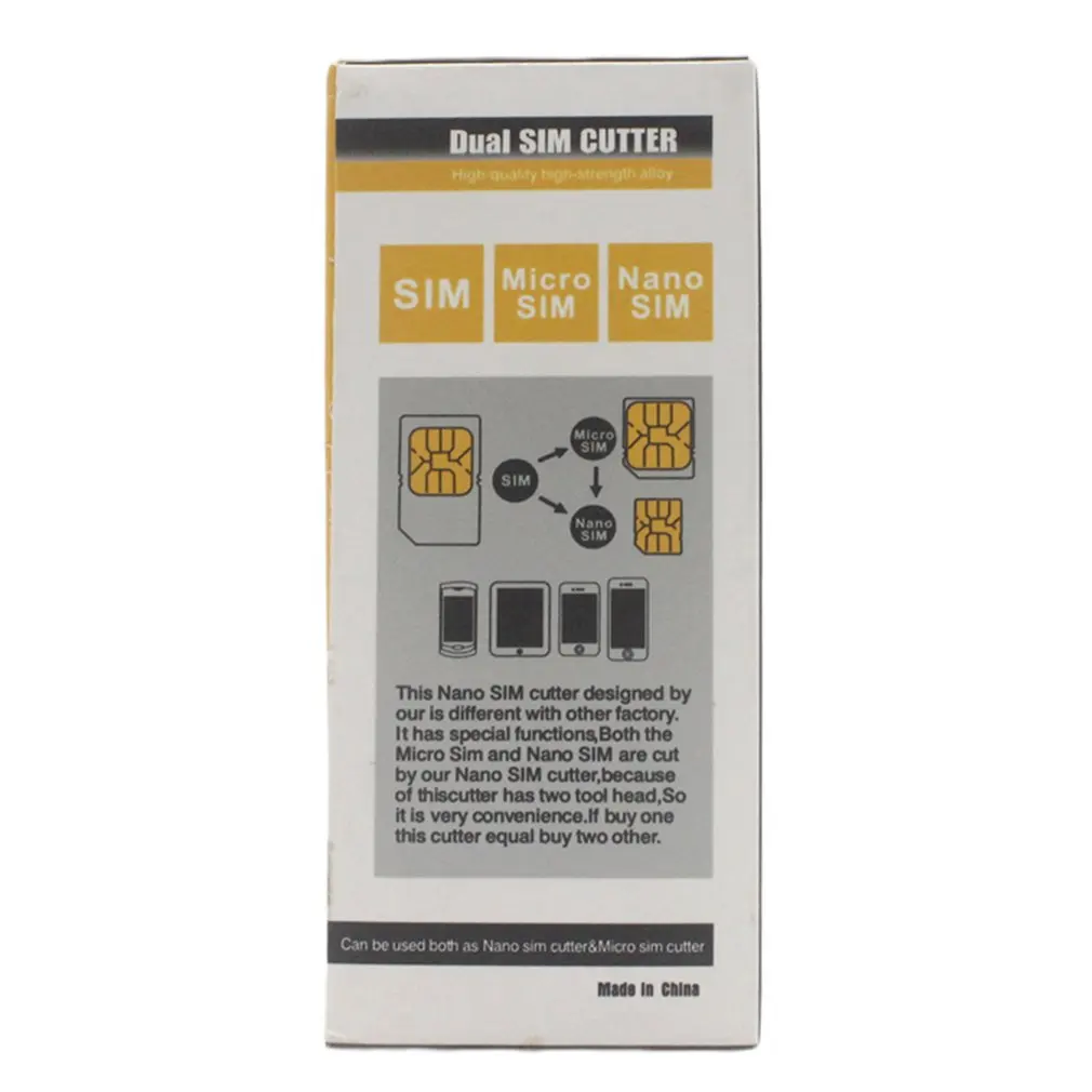 

Normal Micro SIM to Nano SIM Card Cutter Cutters for Card Adapter Eject chip