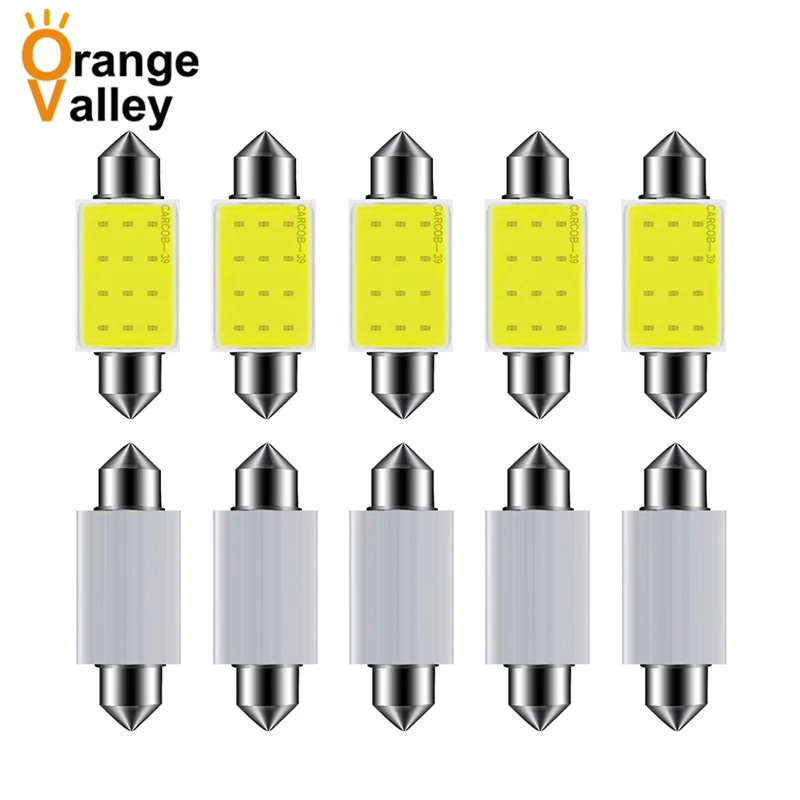 

10pcs Super Bright C5W 31 36 39 41 mm LED COB Car Auto Interior Dome Festoon Reading Map Door Lights Lamp Bulb