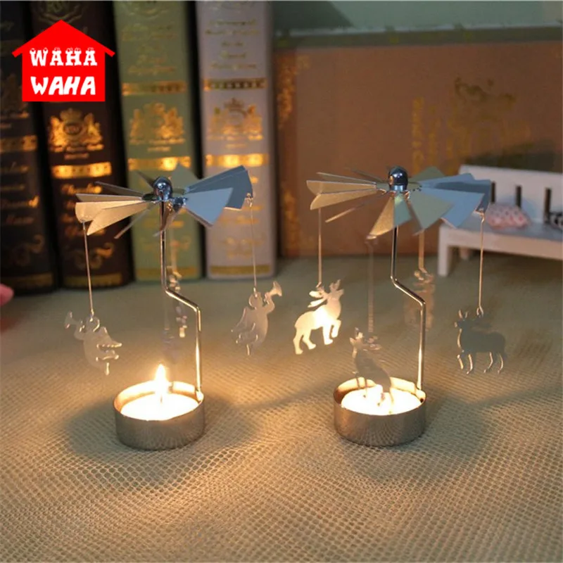 Подсвечник Ангел/звезды поворотный подсвечник в виде мельницы Рождественская