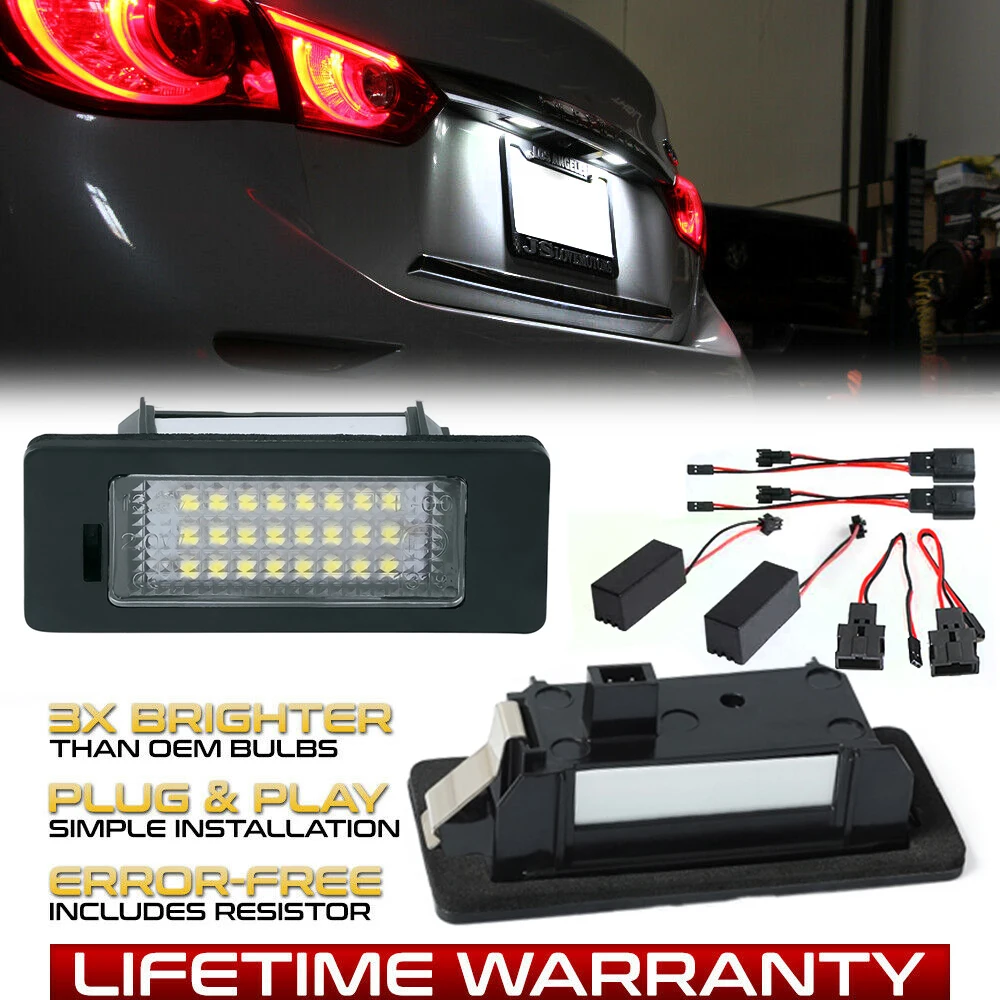 

1 Pair Canbus LED Number License Plate Lights For SKODA Octavia 3 Superb B6 Combi Rapid Spaceback Yeti Fabia Mk3 Kodiaq No Error