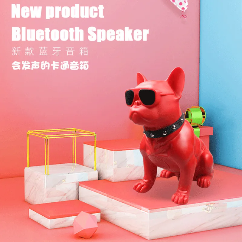 Горячие Портативный бульдог bluetooth колонки с tf-картой Беспроводные динамики bluetooth резонирующий корпус сабвуфера динамик дропшиппинг