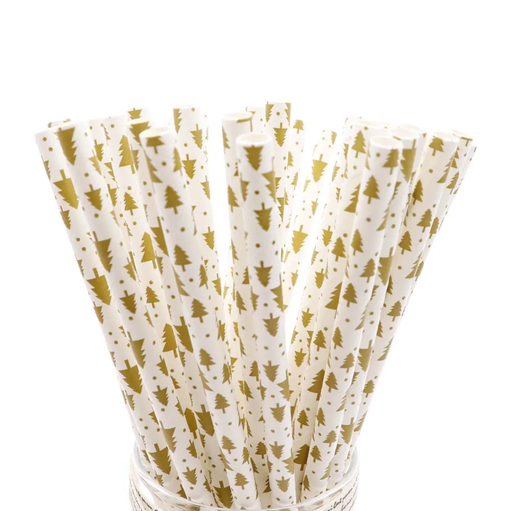 straw25PCS 25 шт./лот, украшения для вечеринки в честь Дня Рождения, зеленые бумажные соломенные украшения для детей, подарок на день рождения, праздничные принадлежности для девочек - Цвет: straw25PCS