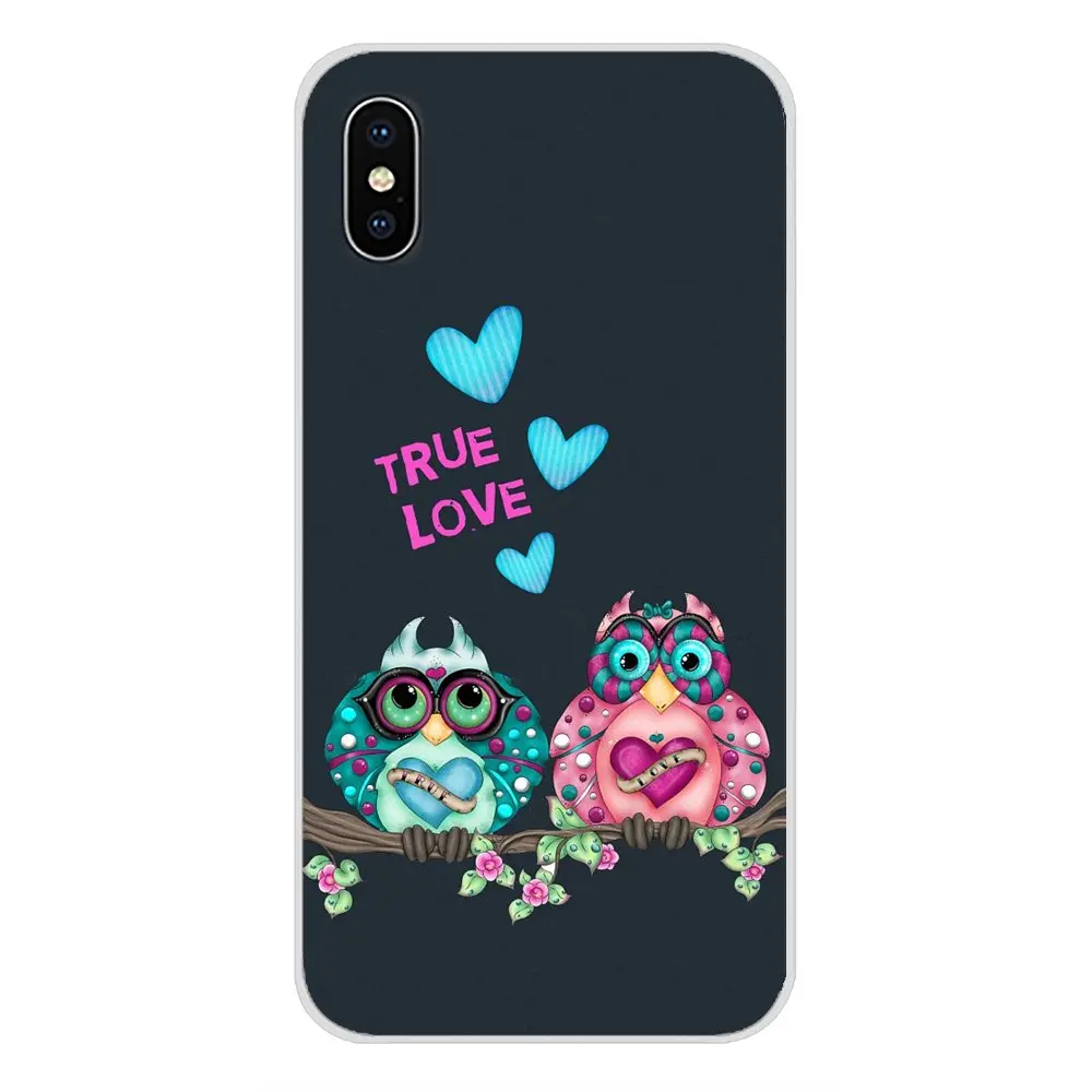 Mobile Phone Cover Cute Owl Hearts Lover Christmas For LG G3 G4 Mini G5 G6 G7 Q6 Q7 Q8 Q9 V10 V20 V30 X Power 2 3 K10 K4 K8 2017 | Мобильные