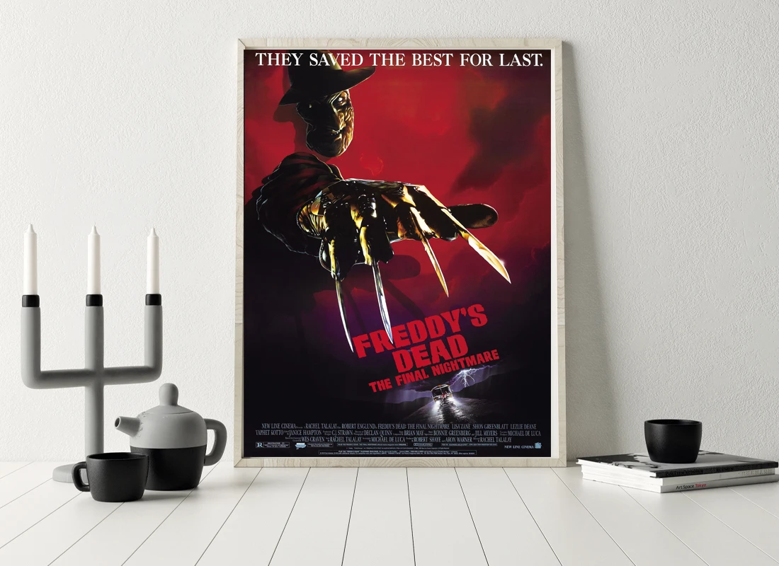 M001 FREDDY'S фильм финальный кошмарный ужас плакат холст Художественная живопись