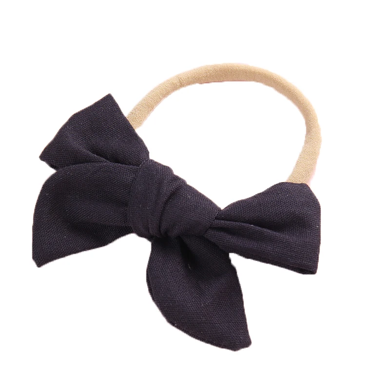 Детские эластичные повязки для волос малышей повязка на голову из хлопка и льна