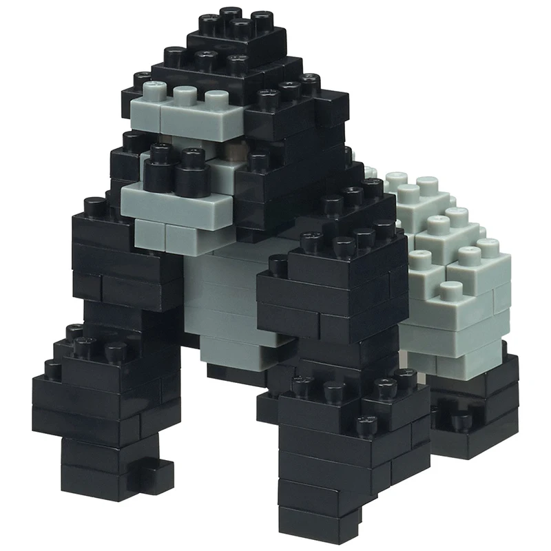 

Chimpanzee Blocks Small Building Animal Model Small Particle Educational Assembling Toys Kids Gifts