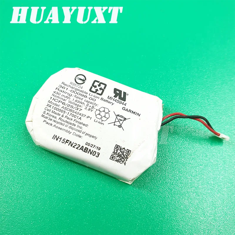 

Original battery for Garmin 361-00098-00 3.8V 430mah 1.63wh for Garmin replair replacement parts