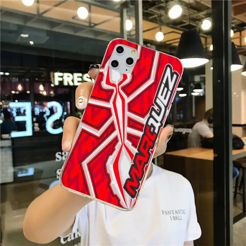 

2019 Marc Marquez Moto Gp 93 Phone Case for iphone 12 pro max mini 11 pro XS MAX 8 7 6 6S Plus X 5S SE 2020 XR cover