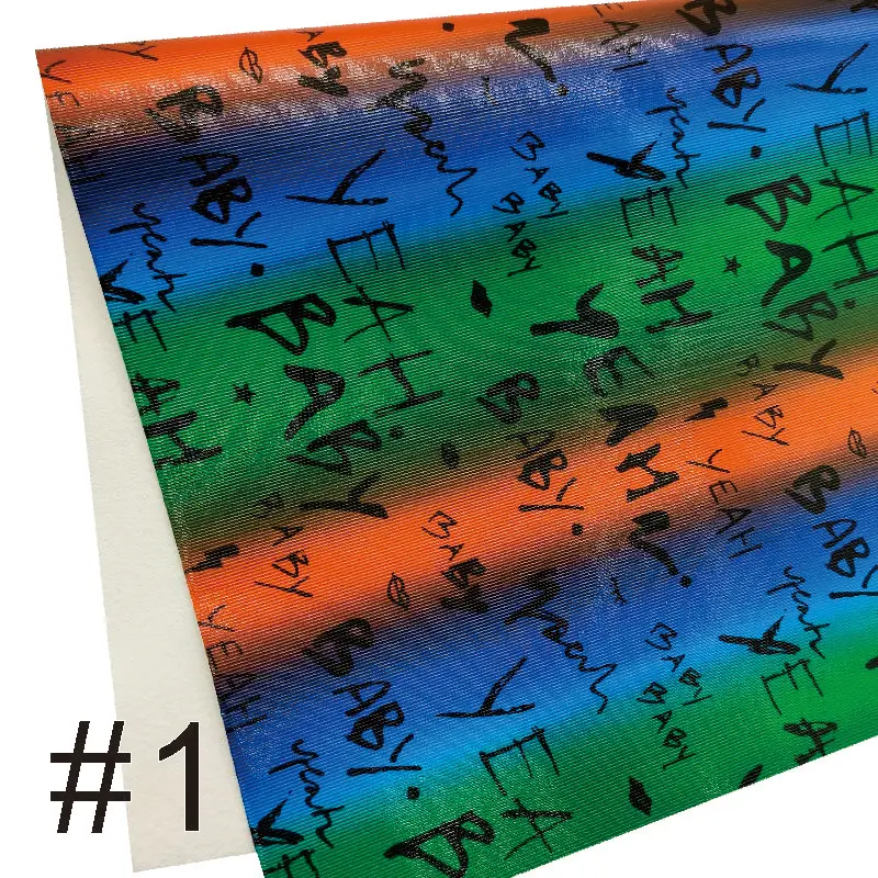 

Color Stripes Glitter Faux Leather Sheets Vinyl For Bows A4 8.2"*11.8" Synthetic Leather Fabric DIY Bags Shoes Materials