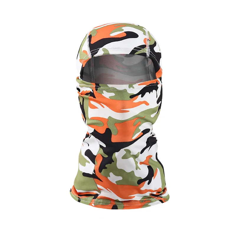 

2021 Spring and Summer Men and Women with The Same Camouflage Headgear Hat Breathable Sunscreen and Windproof Motorcycle Mask