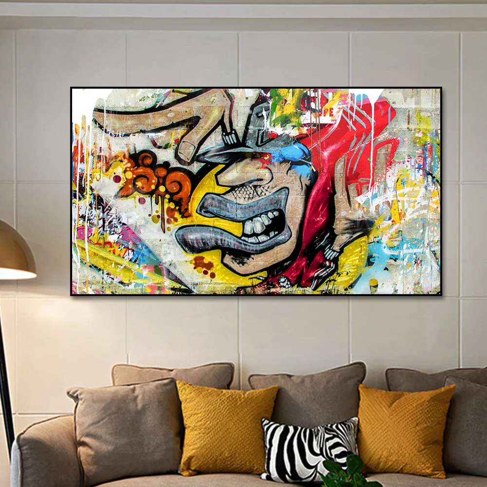 

Street Culture Graffiti Posters Painting Life Is Beautiful Wall Art Canvas Paintings Canvas Prints for Living Room Decoration