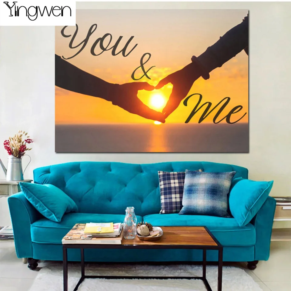

NEW Full Diamond Mosaic Display Love DIY Diamond Painting Heart Couples Picture Rhinestones Beads Embroidery Art Wall Home Decor
