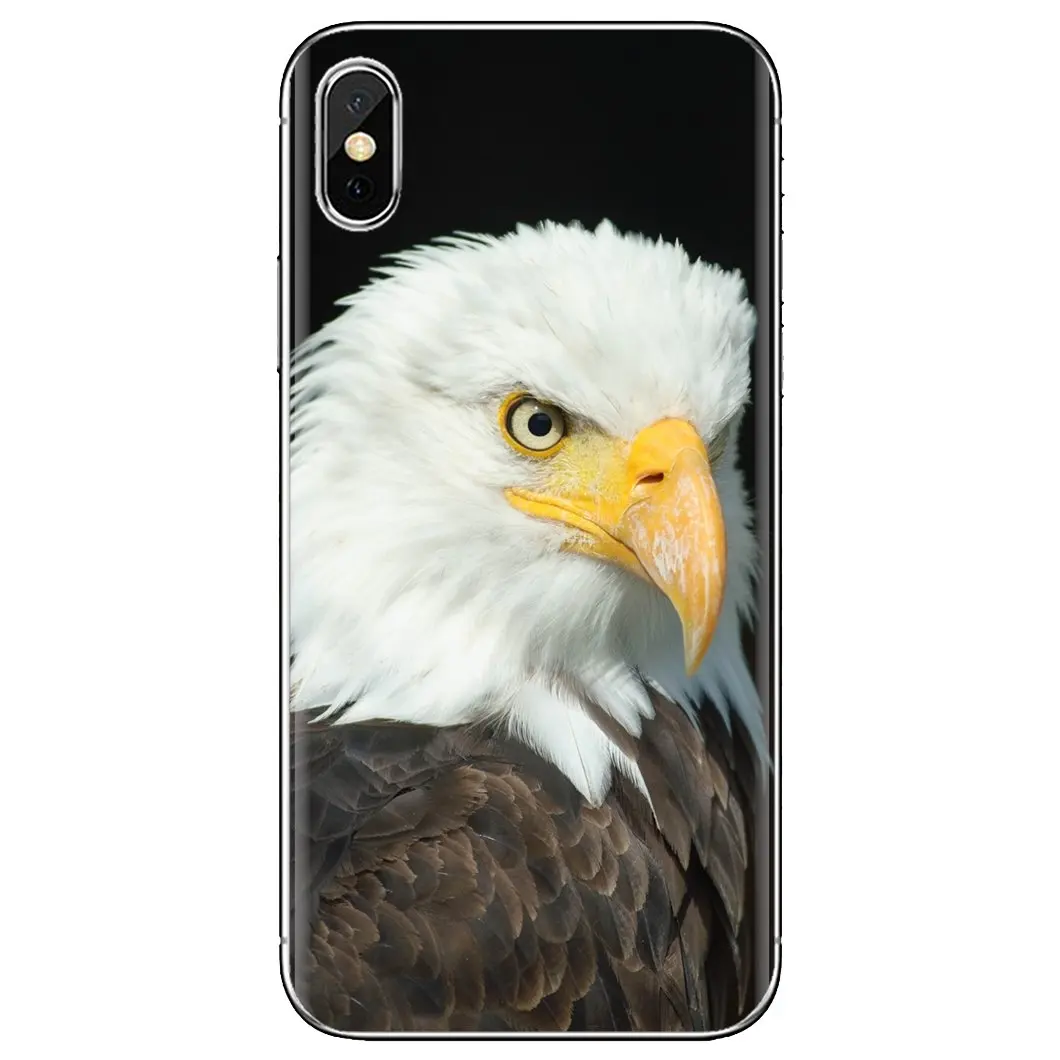 Мягкий чехол из ТПУ для Huawei P7 P8 P9 P10 P20 P30 P40 Lite Plus Pro 2015 2016 2017 Mini с американским орлом |