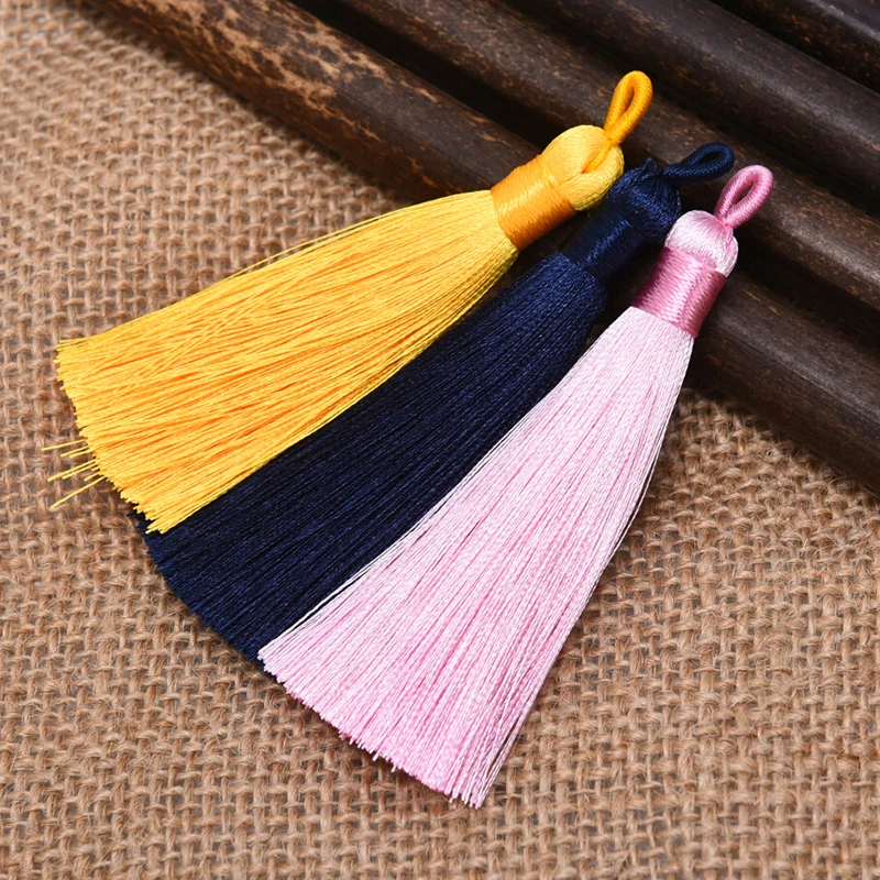 10 шт./лот цветные подвески из хлопка с кисточками украшения для рукоделия оптовая