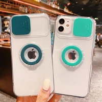 3d camera protection ring holder case for iphone 12 pro max mini silicone cover for iphone 11 pro max 7 8 pius xs max xr se 2020