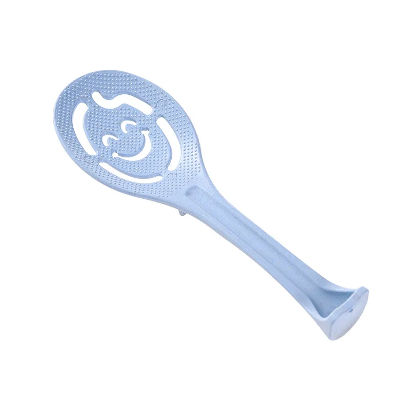 

Household Products Wheat Straw Smiling Face Standing Spoon Non Stick Spoon Plastic Spoon Shovel Non Stick Rice Spoon
