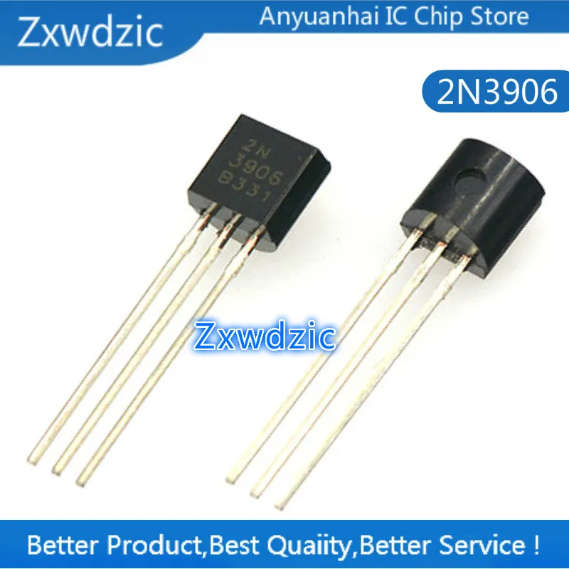 

10pcs New Original 2N3906 3906 TO92 0.2A 40V PNP Transistor