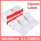 Самоклеящаяся термобумага для этикеток Phomemo M110, M200, 40x30 мм, 3 рулона