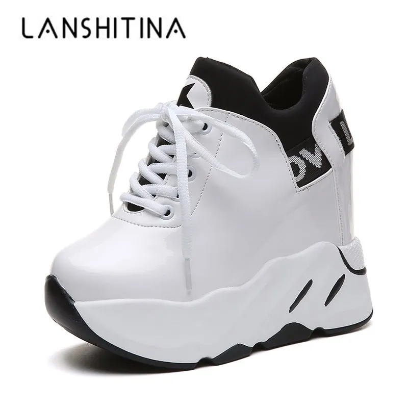 Женские вулканизированные кроссовки 2020 Дышащая обувь из искусственной кожи