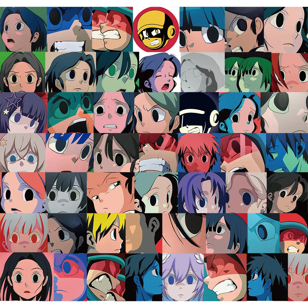 

50pcs AOKIZY Anime Stickers For Skateboard Suitcase Guitar Suitcase Stickers Guitar Nostalgia 90s Vintage Luggage Laptop Sticker