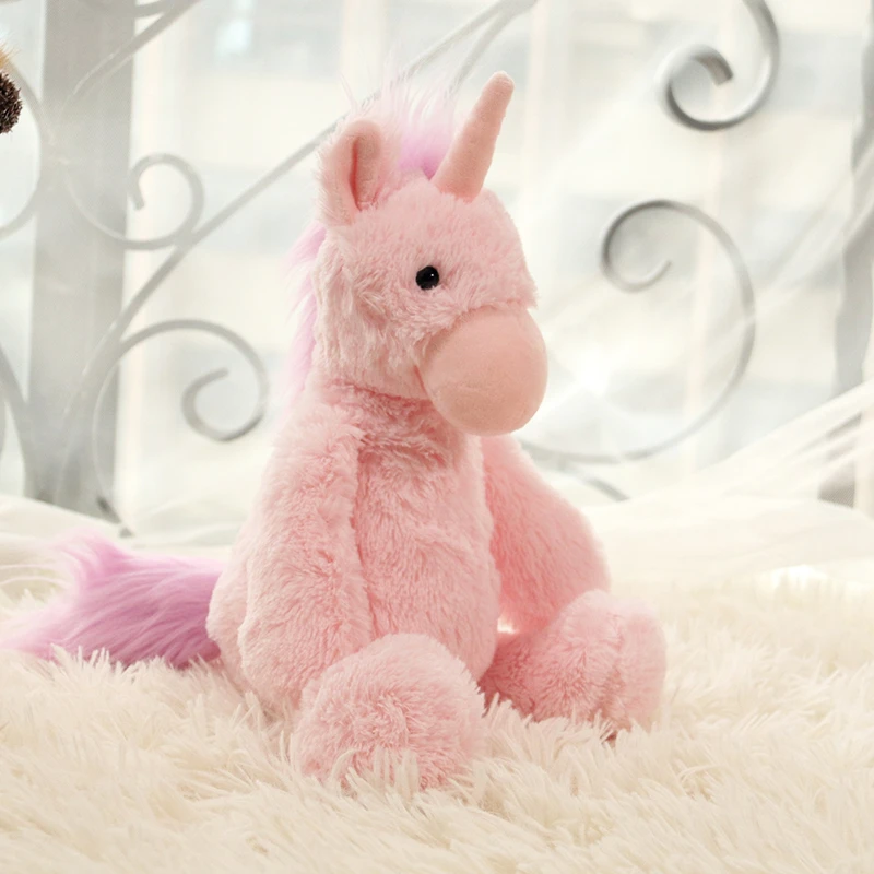 Милые плюшевые игрушки в виде розового единорога гигантские мягкие