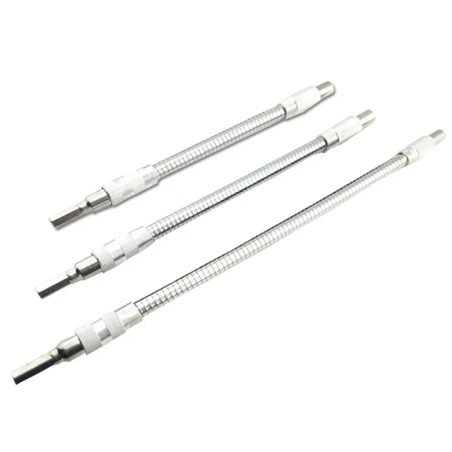

Fixmee 150/200/300/400mm Flexible Shaft Bits Extension Screwdriver Bit 1/4" Hex Shank for Electric Drill Electric Hammer