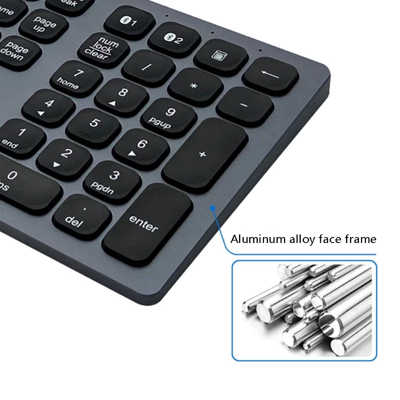 

Bk9803 Type-C Wireless Rechargeable 110-key Keyboard Bluetooth-Compatible Keyboard with Built in Rechargeable Battery