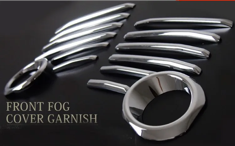 14 шт. Передняя хромированная противотуманная фара полоса для Toyota VELLFIRE 2015 2016 2017