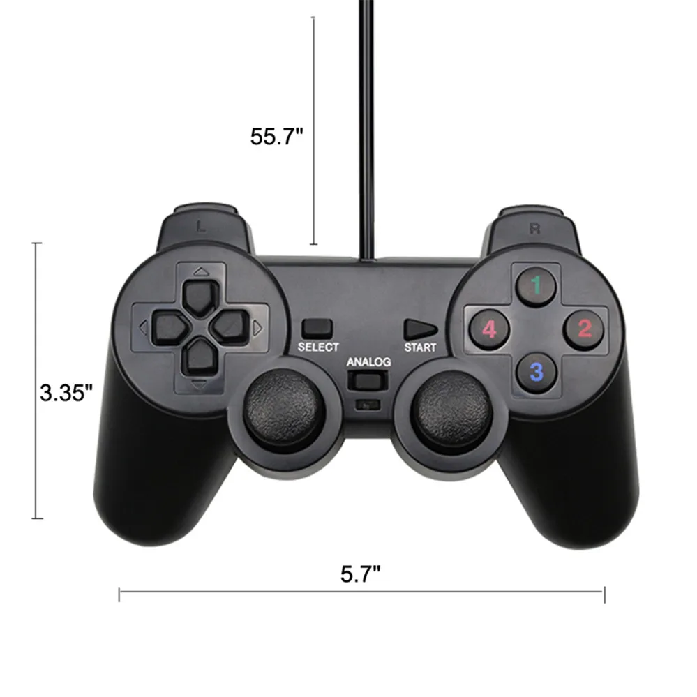 Размер джойстика. Геймпад Dex USB Turbo (PC-872s). Проводной Gamepad Double Shock Controller USB. Ps2 Gamepad PC. Джойстик для ПК проводной для виндовс 7.