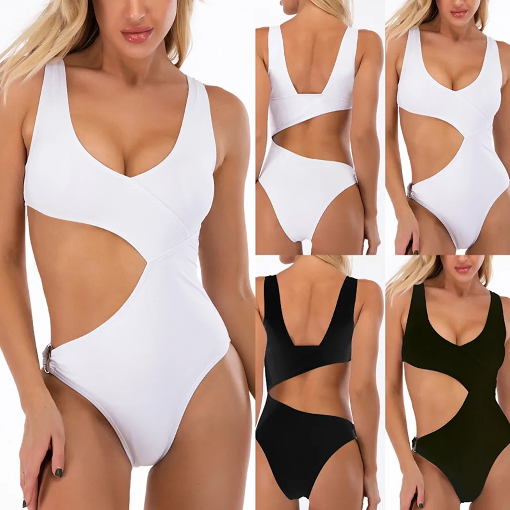 Женский слитный купальник с рюшами SAGACE пляжный бикини в стиле пэчворк купальный