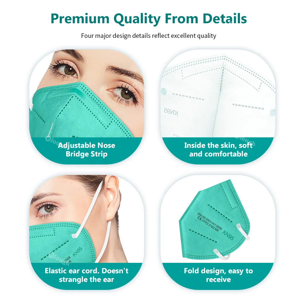 Mascarillas fpp2 одобренные маски FFP2 5 слоев KN95 для лица многоразовые kn 95 FP2 FPP2 españa ffp2mask