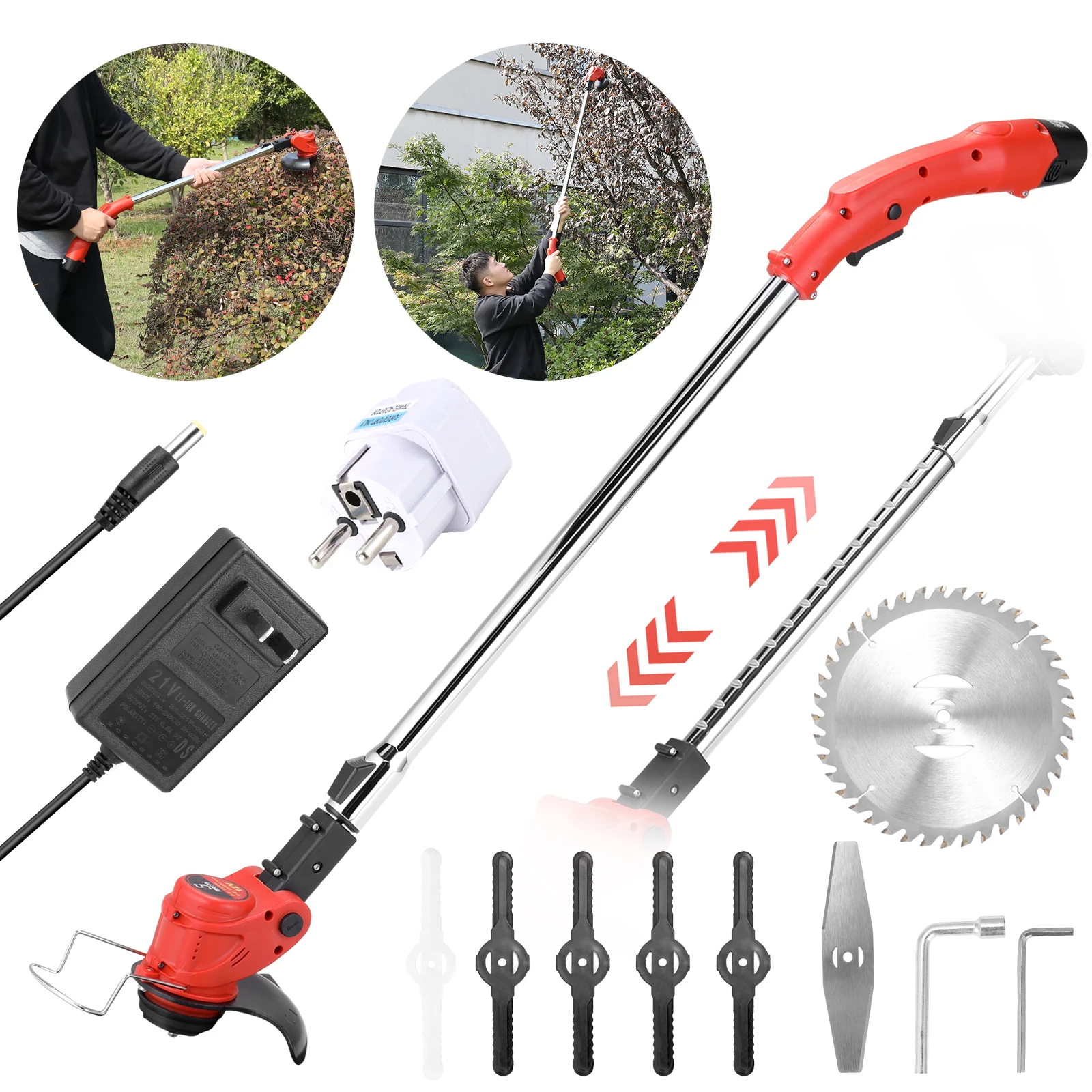 

Portable 12V Electric Lawn Mower Cordless Household Grass Trimmer Cutter Portable Pruning Garden Tool Grass Cutter Garden Tools