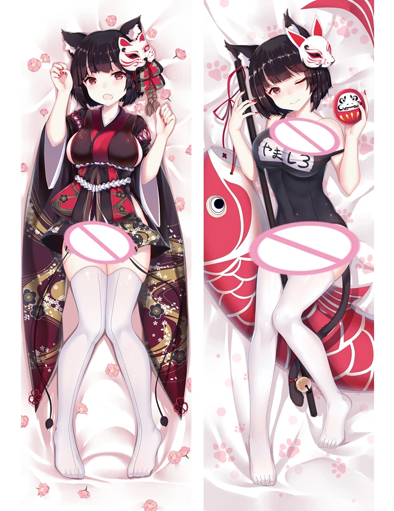 

Game Character IJN Yamashiro Dakimakura Cover Otaku Bedding Pillowcase Peachskin Hugging Azur Lane Body Pillow Case