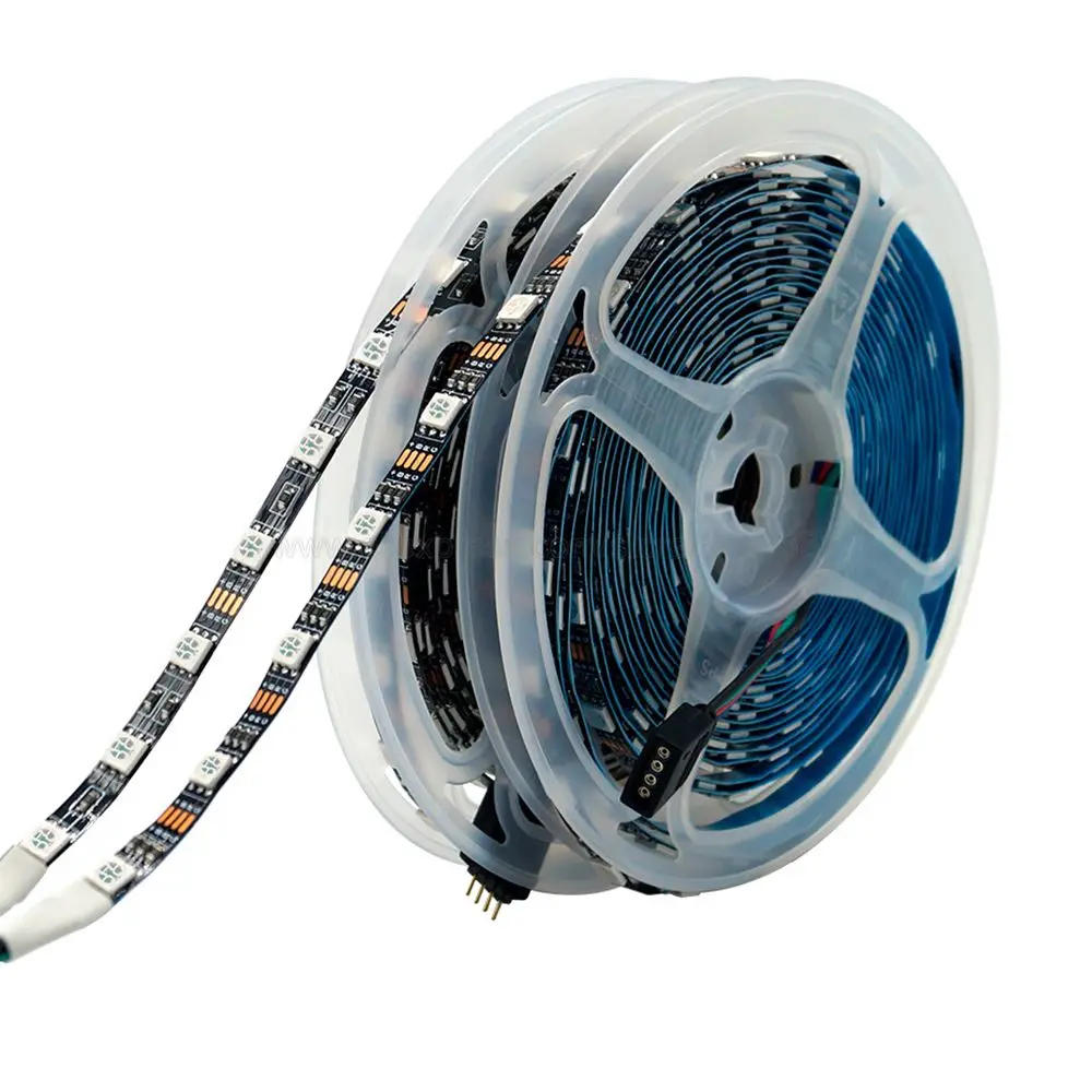 Светодиодная лента FPCB SMD 5050 RGB не водонепроницаемая 5 м 300 светодиодов В 12 24