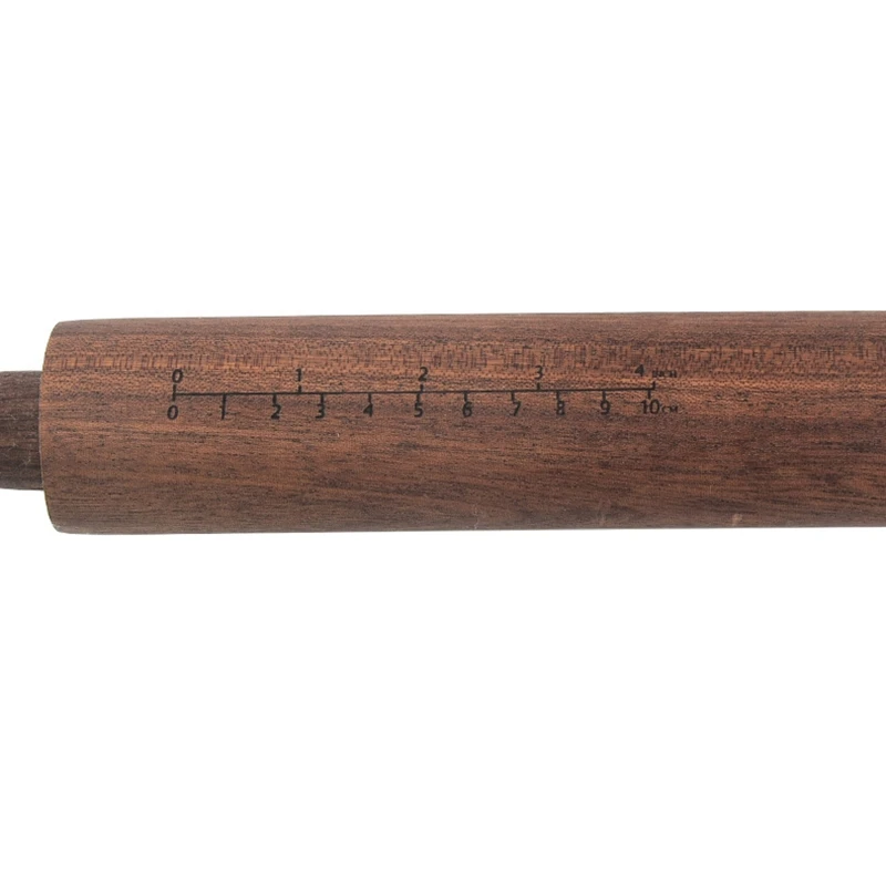

Sapele Wooden Rolling Pin for Bread Making Non-Stick Dough Roller with Scale Kitchen Baking Tools 39.5X4cm