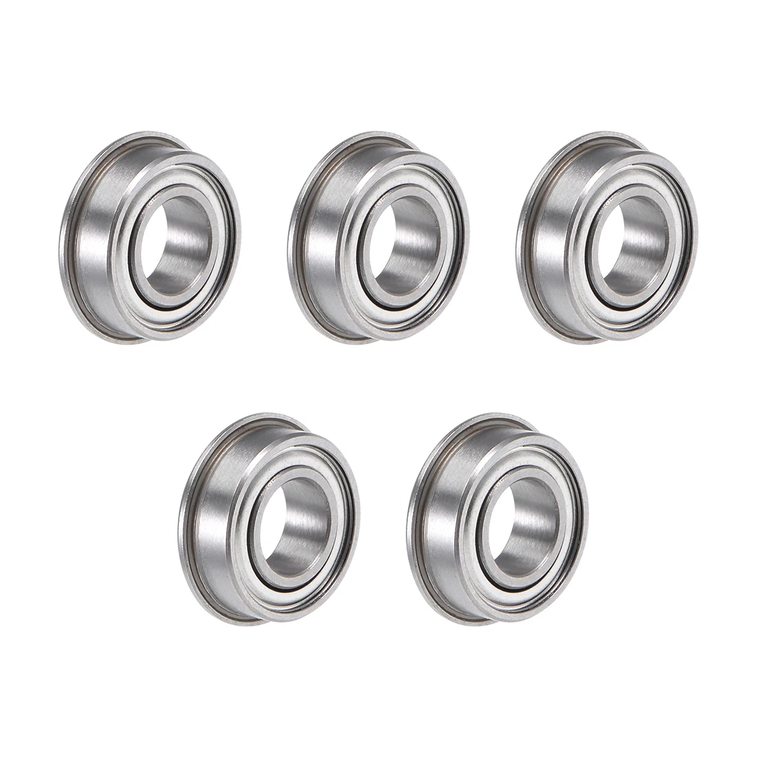 

uxcell MF126ZZ Flange Ball Bearing 6x12x4mm Shielded Chrome Steel Bearings 5pcs