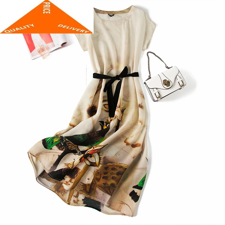 Женское летнее платье из натурального шелка элегантные винтажные пляжные