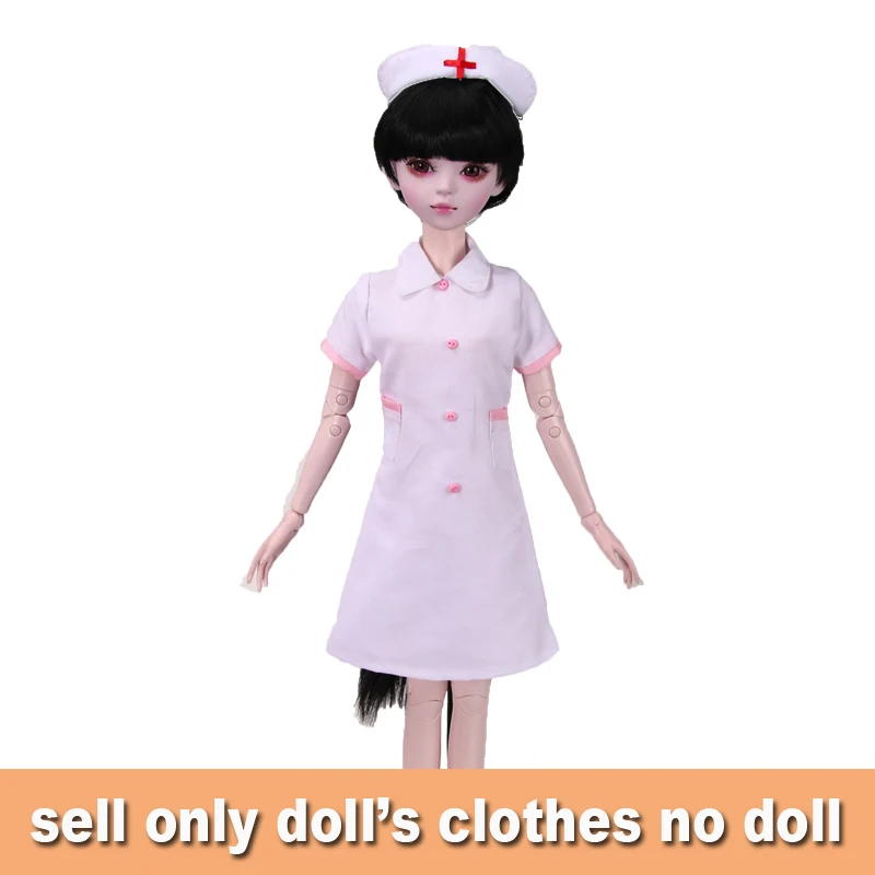 Ручная работа BJD Кукла одежда стюардесса Airhostess медсестры униформа Одежда для 55-60 см Bjd 1/3 девушки куклы игрушки куклы аксессуары