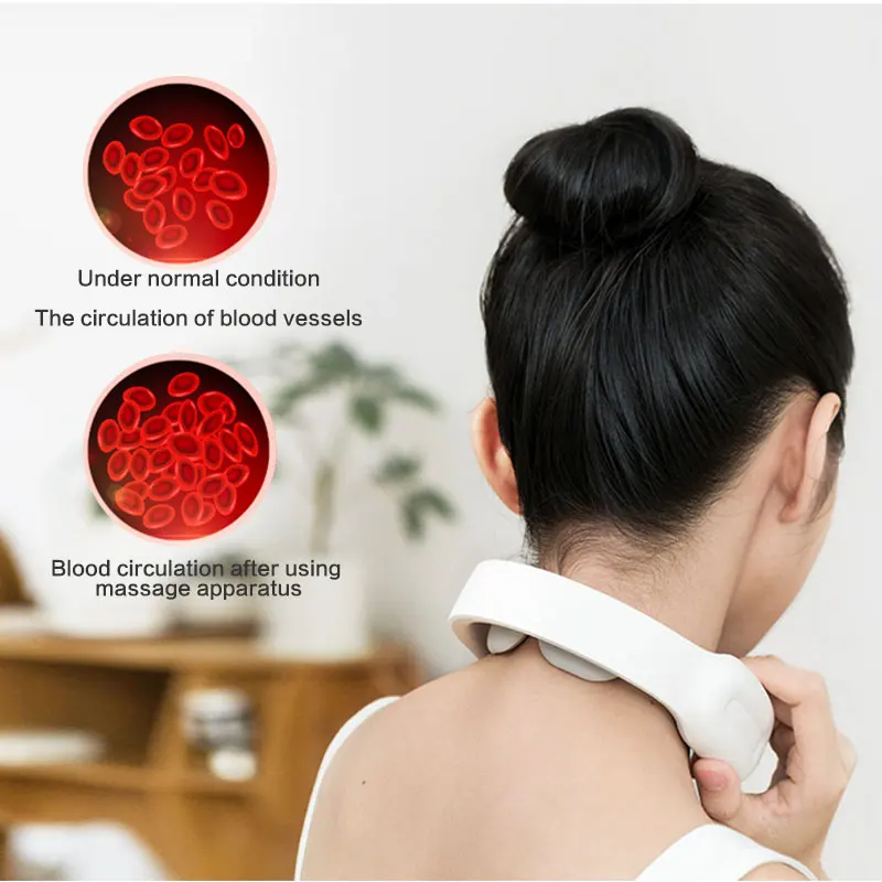 

Cervical Vertebra therapy Massger Electric Neck Massager Far Infrared Wellness Smart Heating Pain Relief Health Care Relaxation