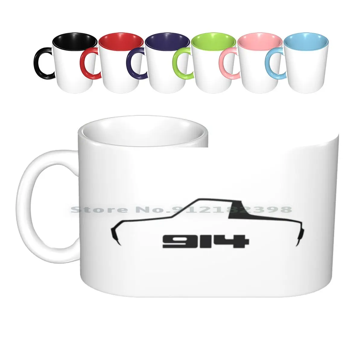 

914 Ceramic Mugs Coffee Cups Milk Tea Mug 914 Creative Trending Vintage Gift Bottle Cup