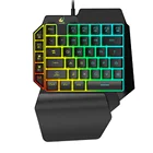 Механическая игровая клавиатура с одной левой для мобильного телефона, планшета, ноутбука