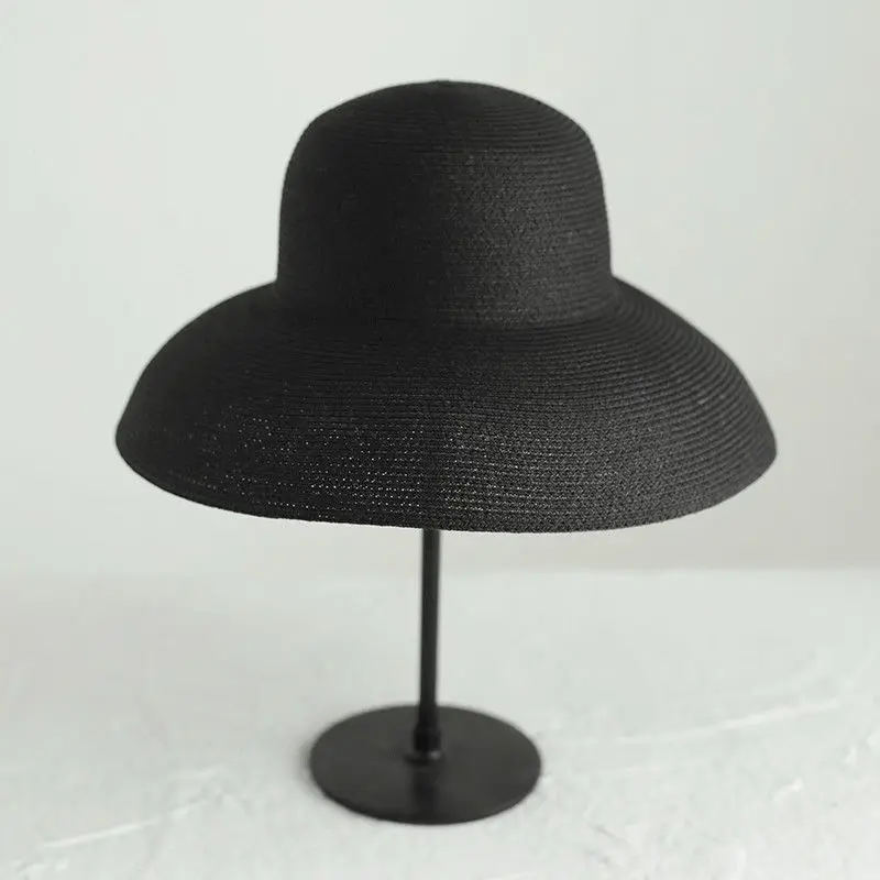 

Fashion Straw Hat,Big Brim Beach Hat,Foldable Fisherman Hat for Elegant Ladies