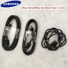 Оригинальный кабель Samsung S20 Note 10 Plus Type C 25 Вт PD USB Type-C для быстрой зарядки, кабель 11, 52 м для Galaxy A51 A71 A90 5G