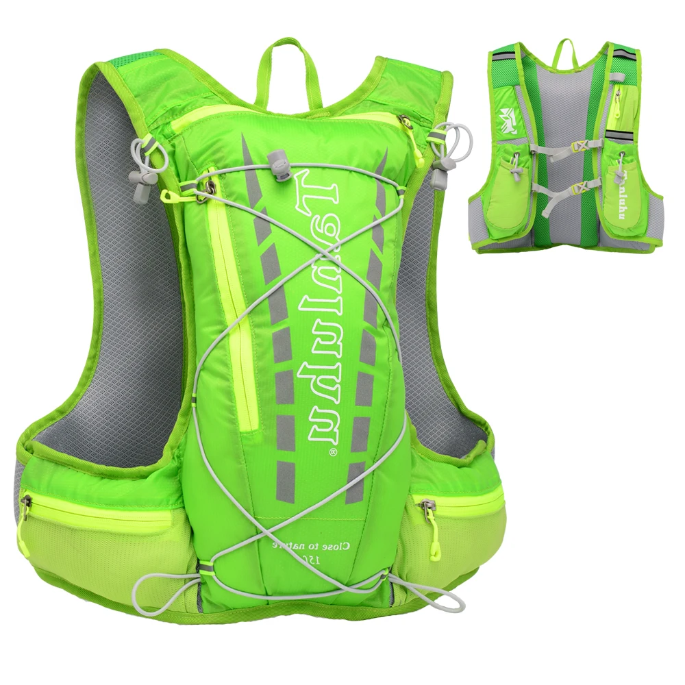 Уличный гидратационный рюкзак для марафона 15 л Светоотражающий Жилет бега пеших