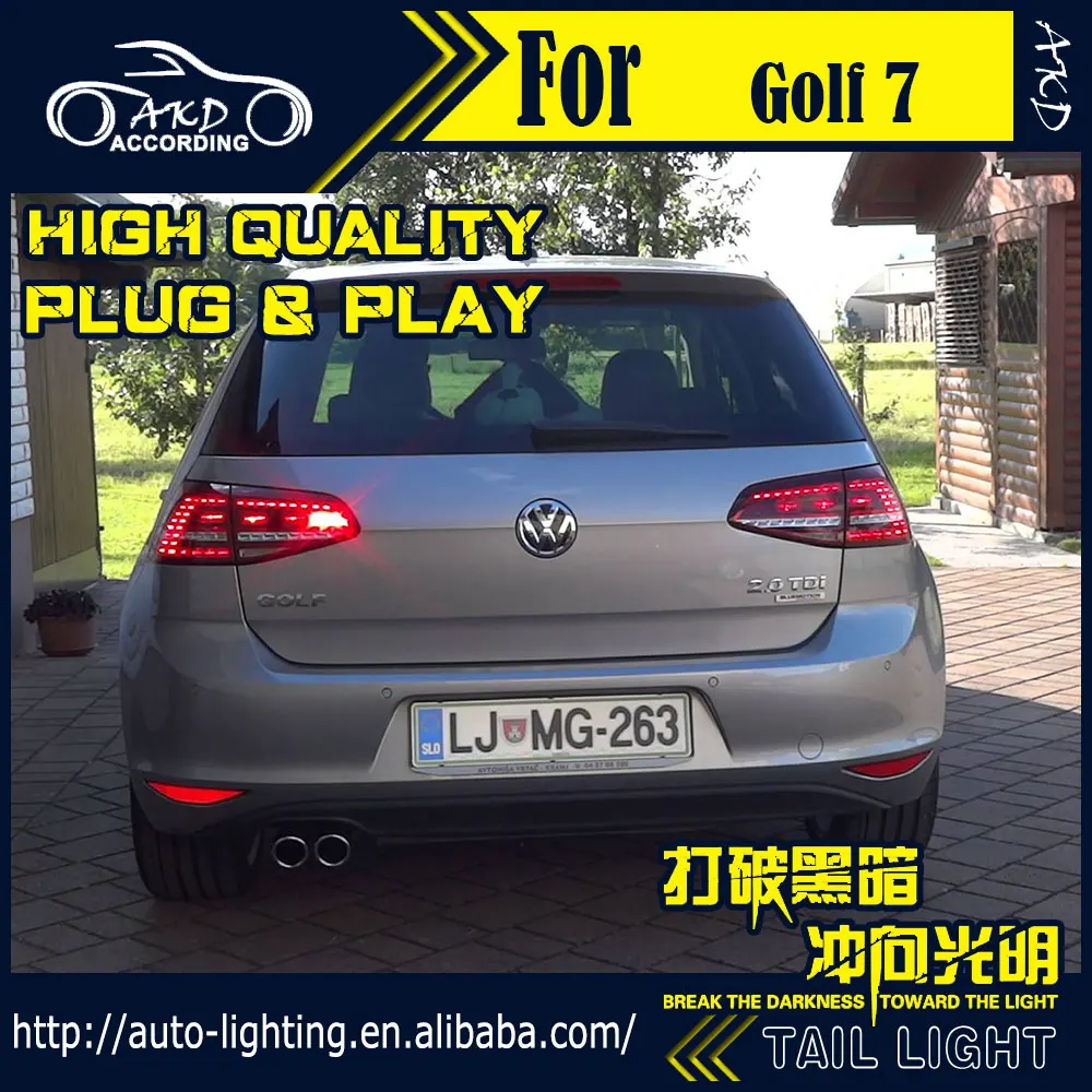 АКД стайлинга автомобилей задний фонарь для VW Golf 7 хвост светильник s Golf7 R20
