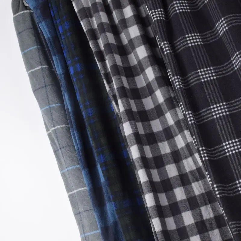 Winter Warm Trousers For Men Casual Sleep Bottoms Double Fleece Sleeping Pants Soft 4XL 5XL