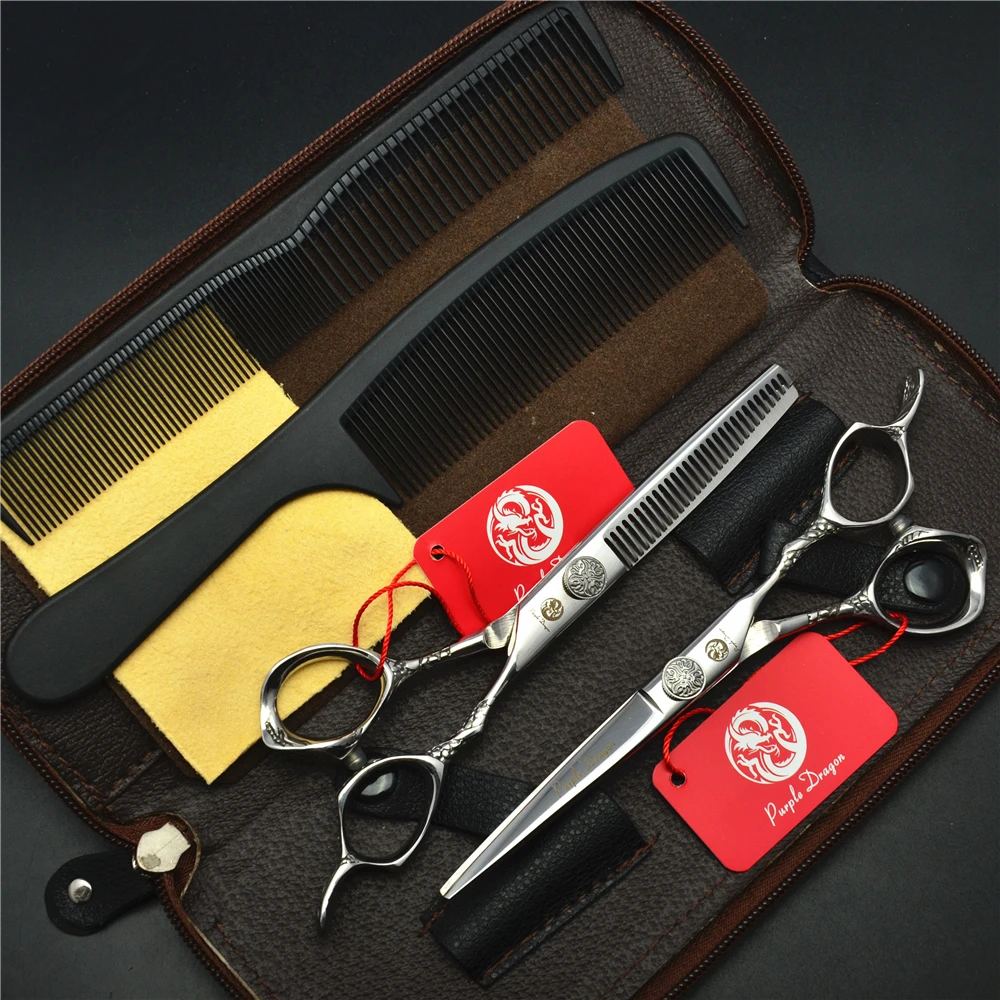 Профессиональные ножницы для стрижки волос костюм 5 &quot6&quot фиолетовый